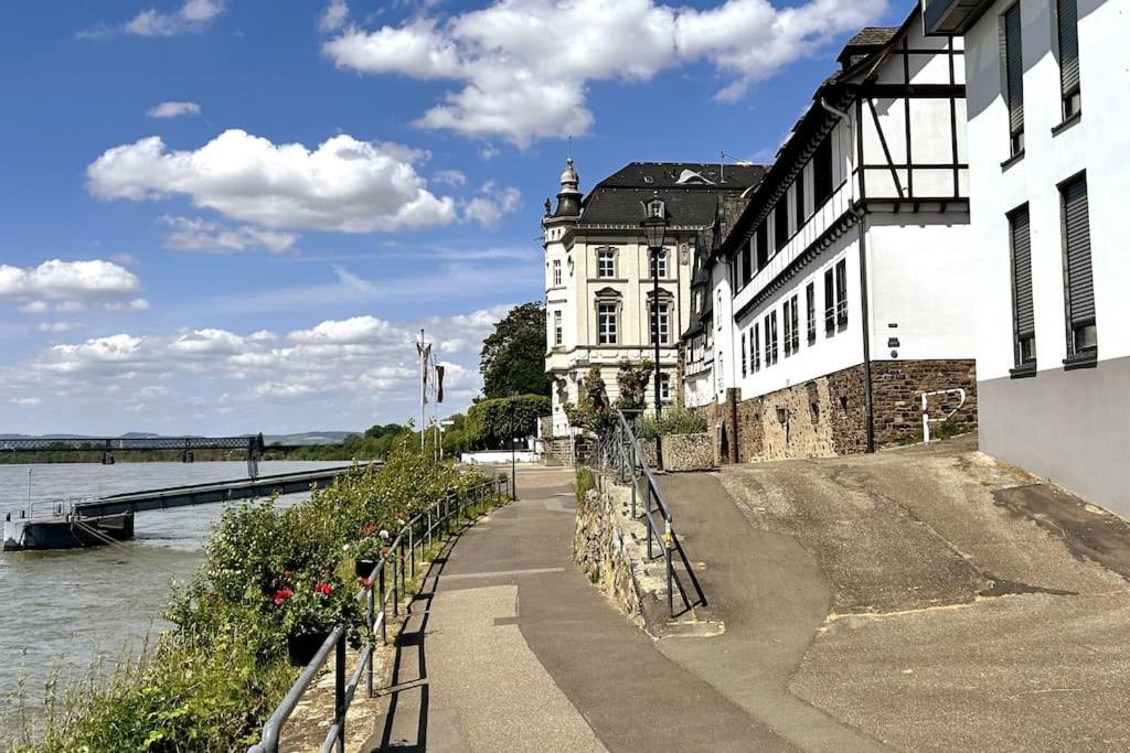 Tiny Apartment With Spacious Terrace On The Rhine Neuwied Exteriör bild