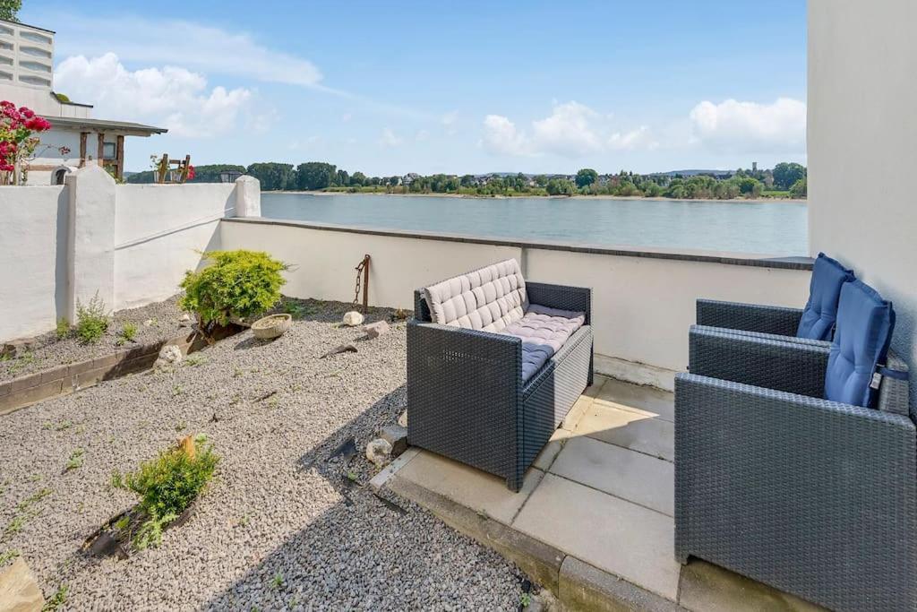 Tiny Apartment With Spacious Terrace On The Rhine Neuwied Exteriör bild